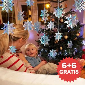 12x 3D snježne pahulje | HOLOFLAKE