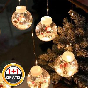 2x Svjetlucave božićne kuglice | XMASBALL