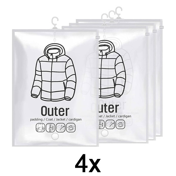 1x Viseće vakuumske kese za odlaganje – (4 kom) | VACUHANG