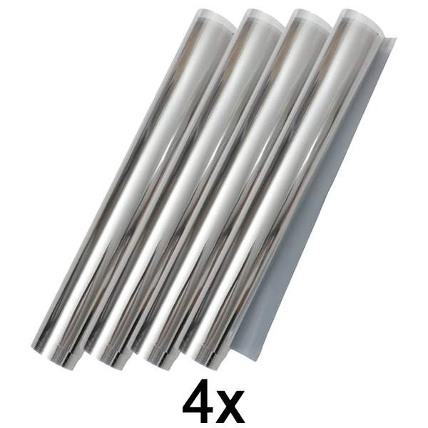 4x Samolepljiva folija za staklo (45 x 200 cm) | FOILBLISS